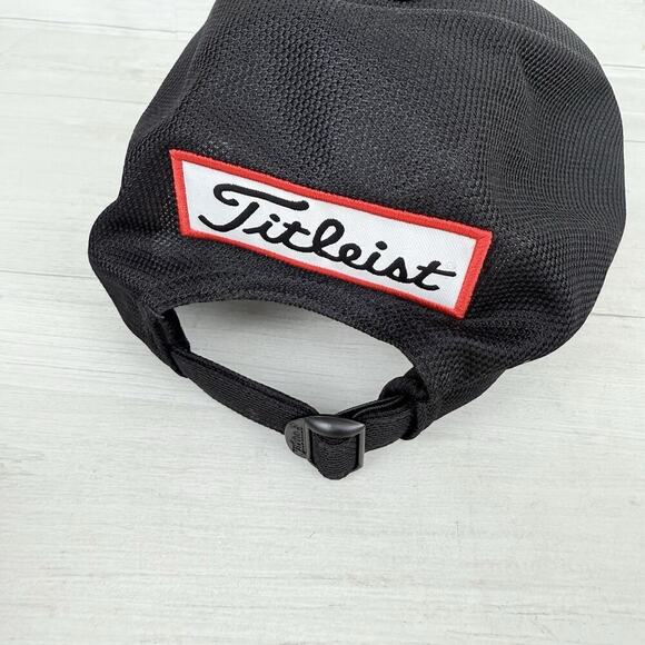 Titleist Tour Breezer FJ Golf Cap Pro V1 Tour Adjustable Strap Black One Size - Picture 4 of 10